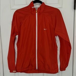 Nike Red and White Track Jacket